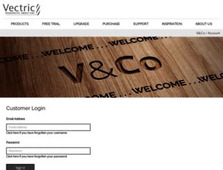 vectric|vectric customer portal.